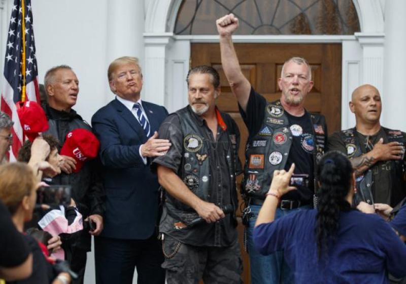 Trump Rages on Twitter and Hangs With Bikers