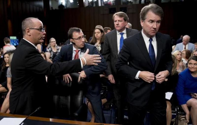 Parkland father's moment with Brett Kavanaugh goes viral