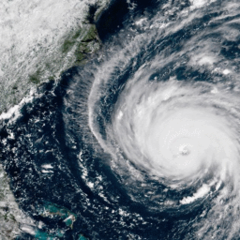 This terrifying graphic from The Weather Channel shows the power and danger of Hurricane Florence