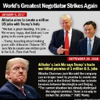 Alibaba's Jack Ma says Trump's trade war killed promise of 1 million U.S. jobs