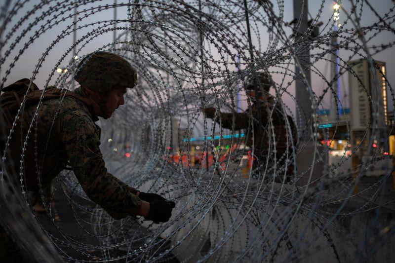 White House authorizes 'lethal force' by troops at border. What does it mean?