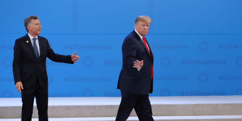 Trump overheard saying 'get me out of here' as he walked offstage during G-20 Summit photo-op