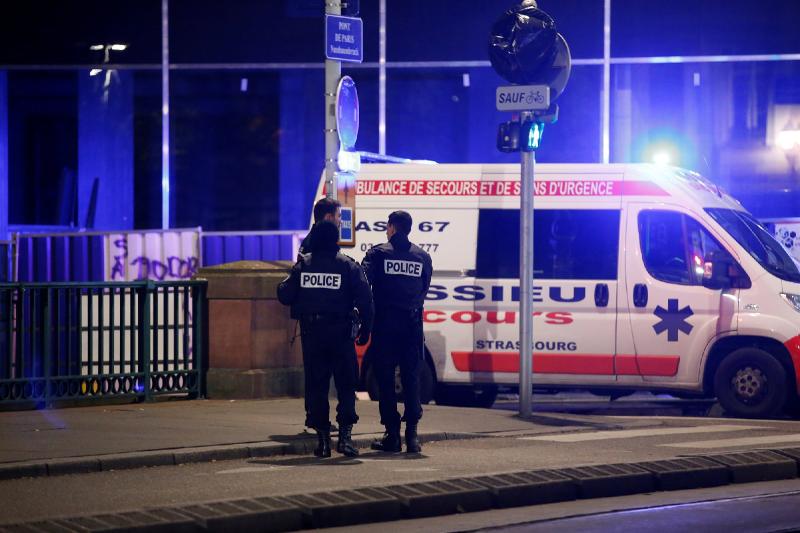 3 dead, 12 injured with suspect at large after shooting near Christmas market in Strasbourg, France