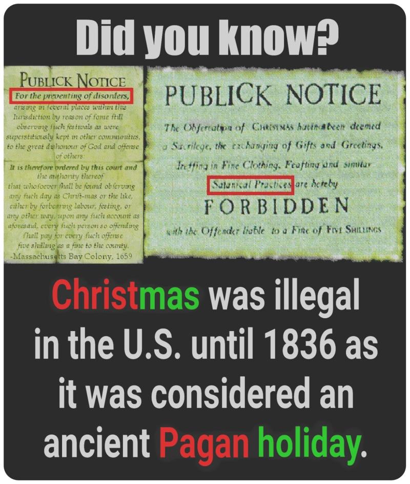 Was the Celebration of Christmas Illegal in the U.S. Until 1836?