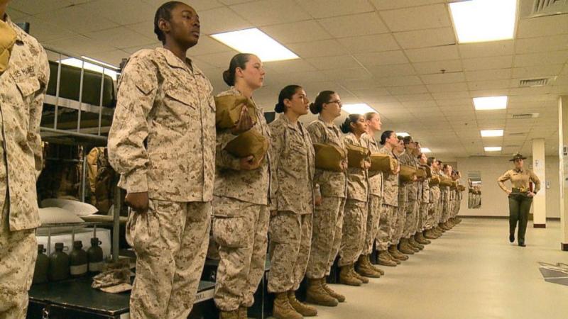 Marine Corps integrates male and female platoons during boot camp for the first time
