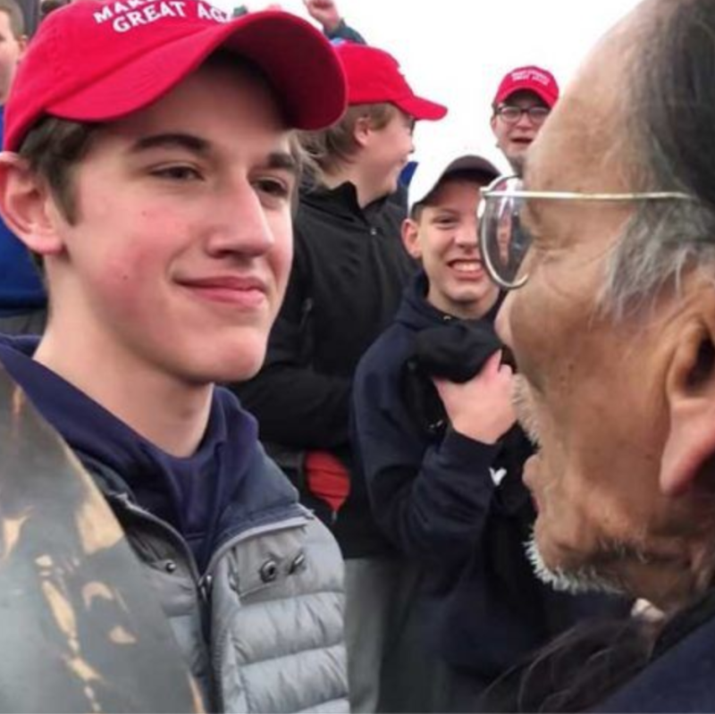 Native American Vietnam Veteran Speaks Out After MAGA Hat-Wearing Teens Harass Him