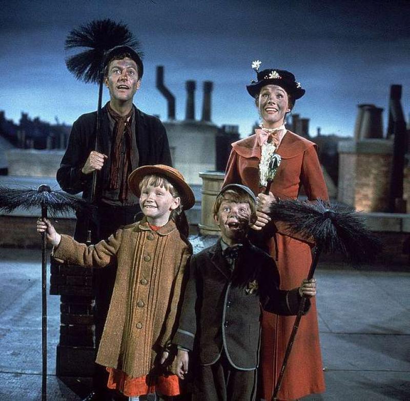 Mary Poppins branded racist by US academic - for 'blacking up' in iconic sweeps' rooftop scene