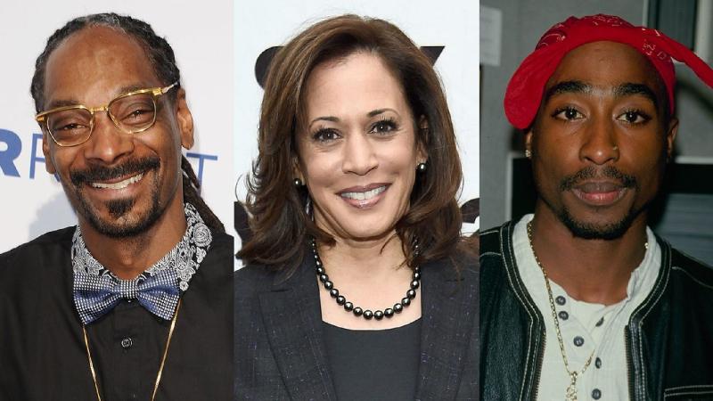 Kamala Harris says she listened to Snoop Dogg, Tupac while smoking weed in college years before they made music