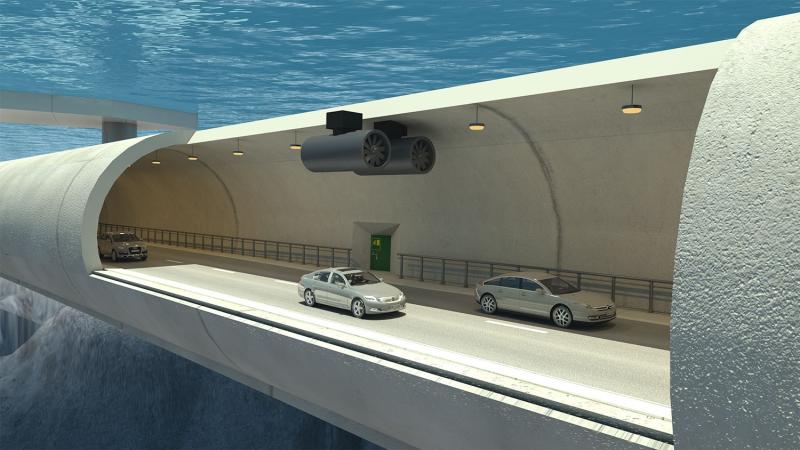 World's first 'floating tunnel' proposed in Norway