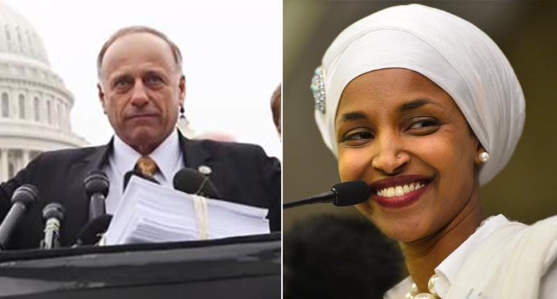 Republicans are gaslighting Ilhan Omar. Meanwhile Steve King retweets an actual anti-Semite — again