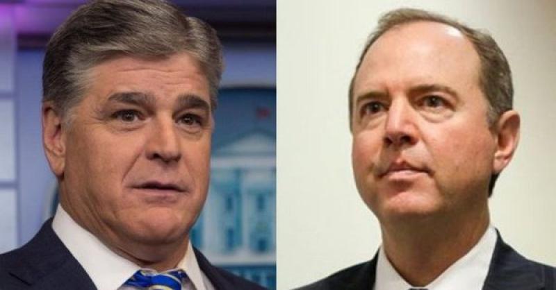 Hannity of Fox News Says He Has a ‘Dossier’ on Adam Schiff