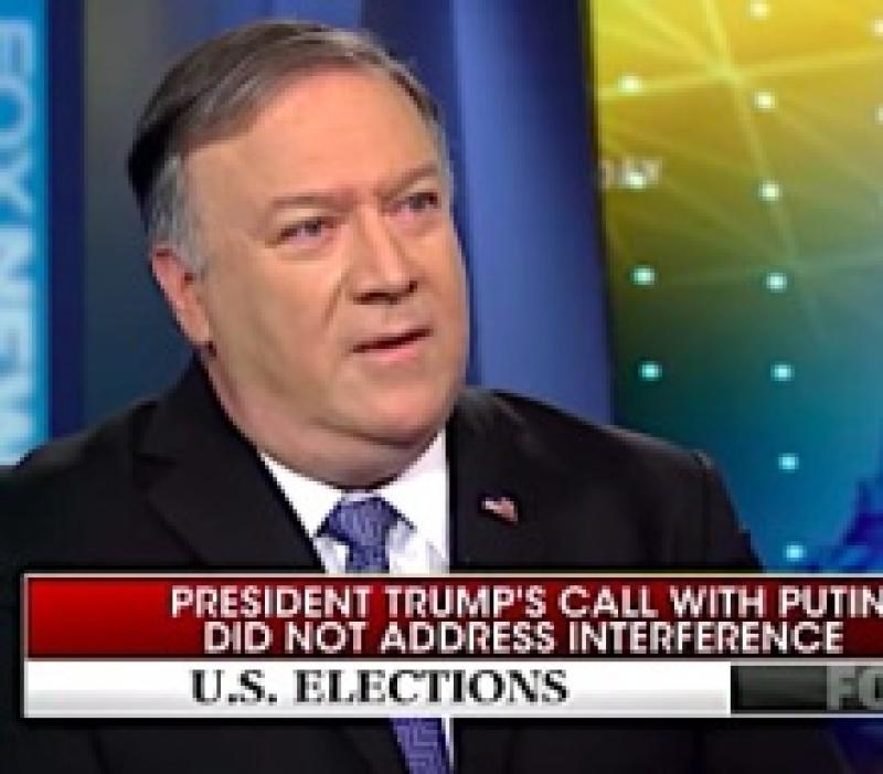 Pompeo Suggests Trump Didn't Have Time To Talk To Putin About Election Interference