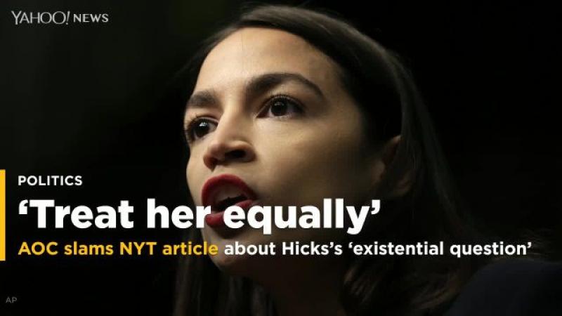 Ocasio-Cortez slams New York Times for framing of Hope Hicks's 'existential question'
