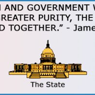 The strict separation of church and state