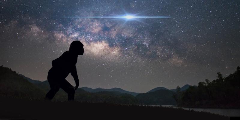 Ancient star explosions could have led early humans to walk upright