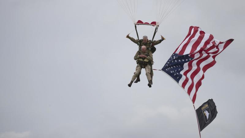 D-Day Vets In Their 90s Parachute Into Normandy 75 Years Later, This Time To Cheers