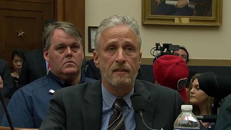 Jon Stewart joins 9/11 first responders, family members on Capitol Hill to fight for victim compensation