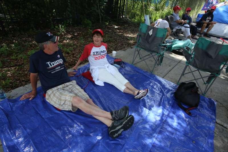 Trump supporters line up 42 hours early for Orlando campaign rally