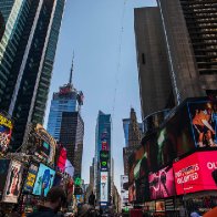 Wallendas Walk tightrope Above Times Square