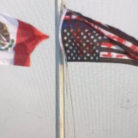 Protestors Remove U.S. Flag and Raise Mexican Flag In Its Place at ICE Detention Center