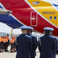 An entire airport came to a halt to honor the remains of a returning Vietnam veteran