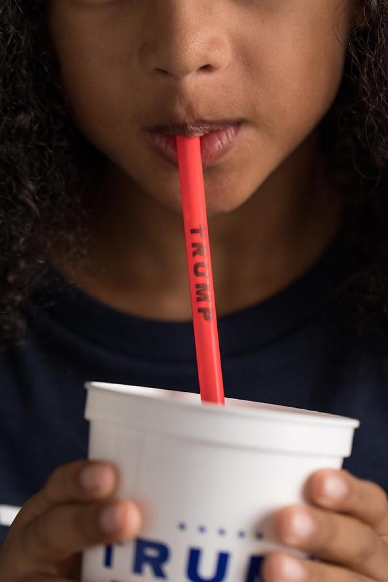 New frontiers in sucking: Why is the Trump campaign selling plastic straws?