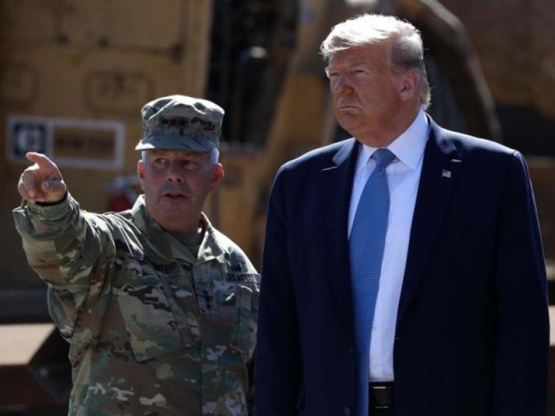 Trump tells reporters border wall is ‘wired’, immediately after army general asks him not to discuss in public