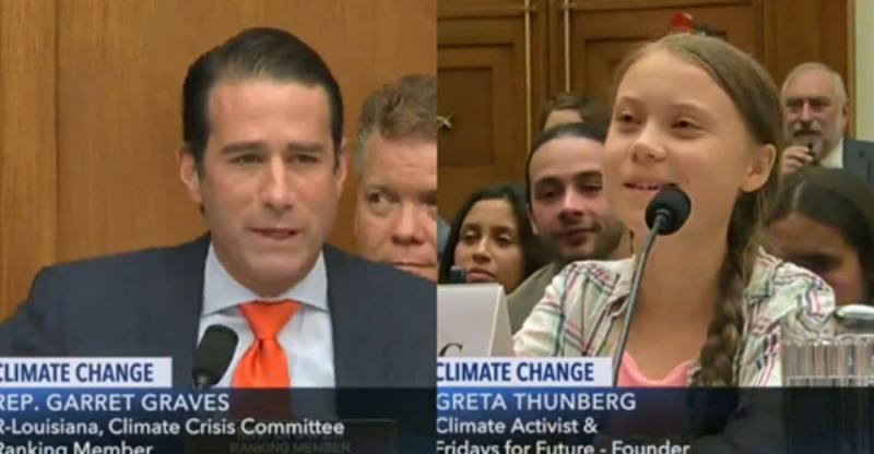 Teen Climate Activist Shuts Down Re. Garret Graves Logic With Facts