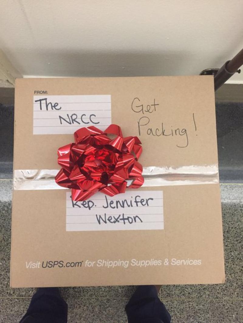The NRCC sent 'moving boxes' to Democrats and told them to 'Get packing.' It prompted a police investigation