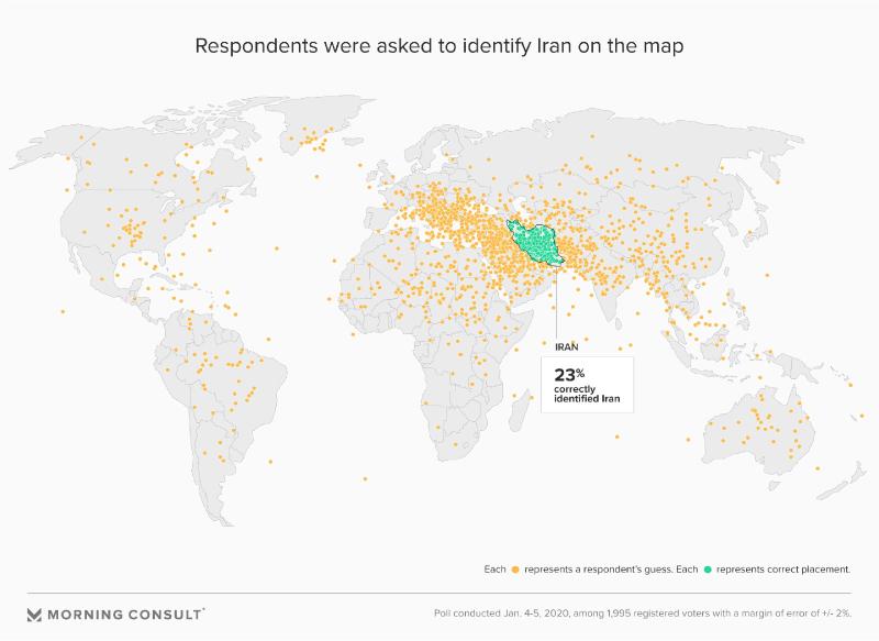 23% Of Americans Can Identify Iran On A World Map