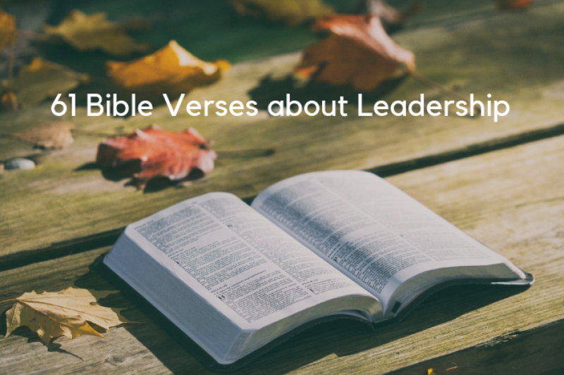 61 Bible Verses About Leadership