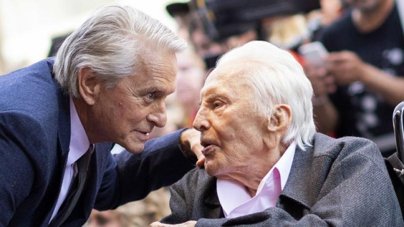 Michael Douglas says some of Kirk Douglas's 'last words' were backing Bloomberg