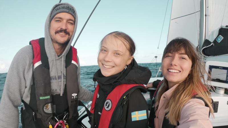 Greta Thunberg sails the North Atlantic aboard La Vagabonde