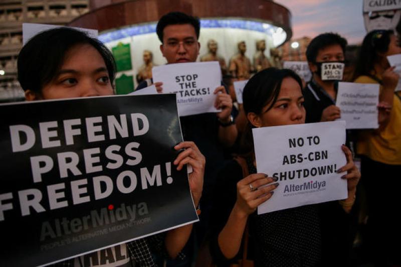 Philippines' biggest TV network silenced after years feuding with Duterte