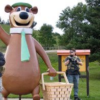 Heavily Armed Fans Guard Statue Of Yogi Bear In Case It Turns Out He Supported Confederacy