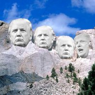 Trump Face Placed On Mt Rushmore