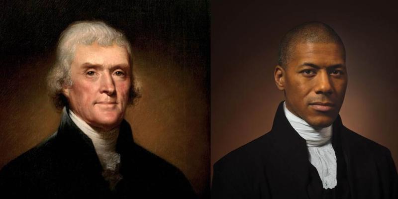 Image of Thomas Jefferson alongside Black descendant holds 'a mirror' to America