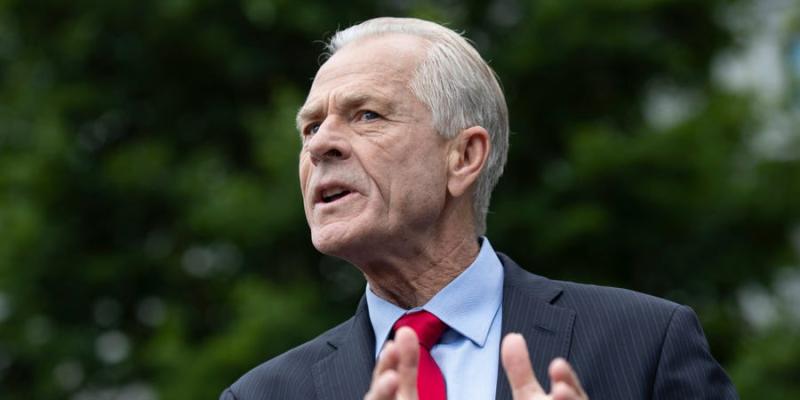 White House aide Peter Navarro said the 'Lord and Founding Fathers created executive orders' so Trump can push orders over 'partisan bickering'