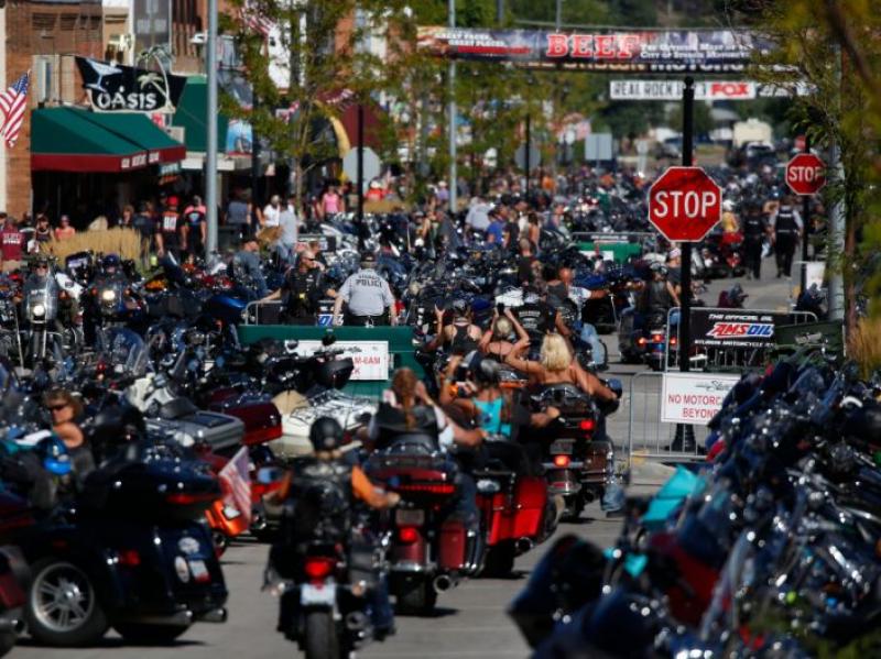 Hundreds of thousands of bikers converged at the massive Sturgis Rally, one of the biggest gatherings during the pandemic. Mapping their phone data shows where they traveled across the US.