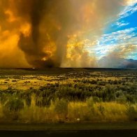 Before and after photos of the wildfire smoke across California