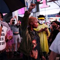 Video shows car plowing through protesters in Times Square