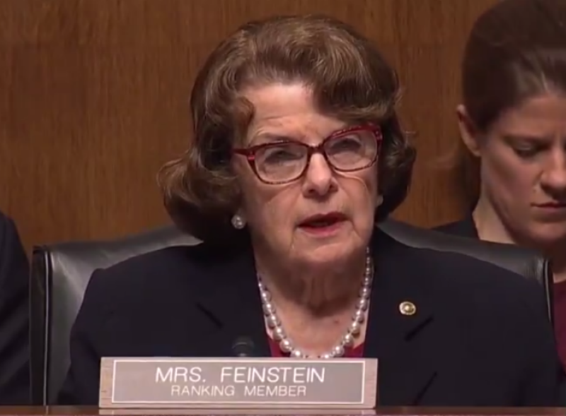 'The dogma lives loudly in you': Diana Feinstein's grilling of Trump SCOTUS frontrunner for her devout catholicism goes viral