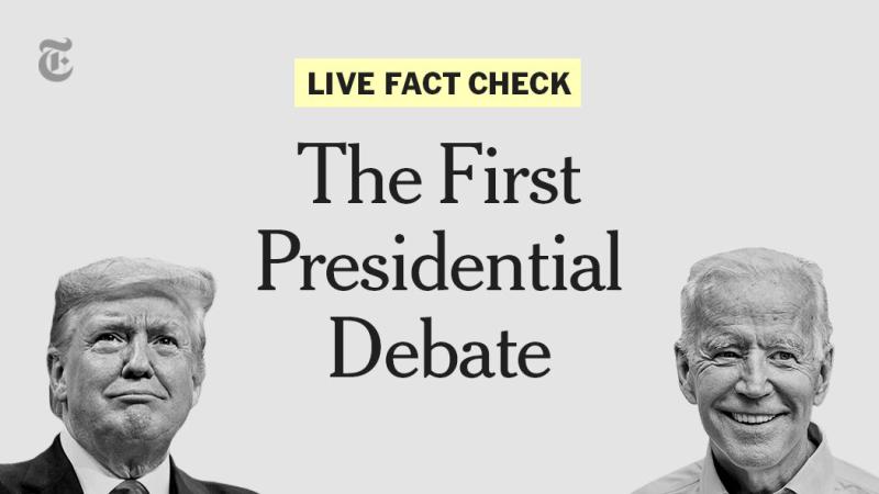 New York Times Fact Check: Trump vs Biden - The New York Times