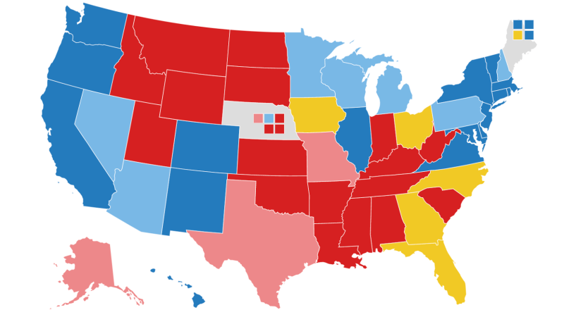 NPR Electoral Map: Biden Expands Lead Over Trump In Swing States : NPR