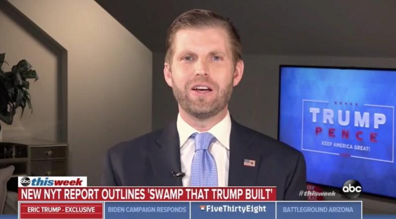 Eric Trump Shouts at Jon Karl Over Self-Enrichment Questions