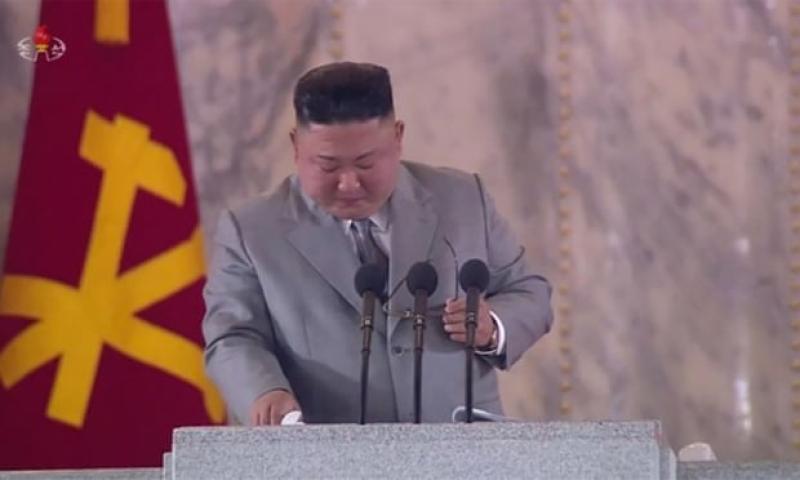  Kim Jong-un sheds tears as he delivers rare apology to North Korea over failings