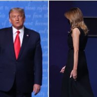 Melania Was Caught Literally Ripping Her Hand Away From Trump After the Debate