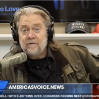 Steve Bannon and his co-host discuss beheading Dr. Anthony Fauci and FBI Director Christopher Wray 