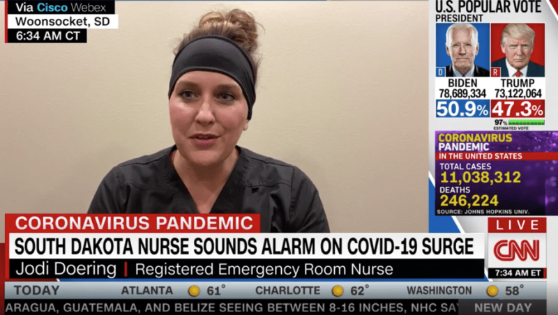 South Dakota nurse talks about dying patients who still believe COVID-19 is a hoax
