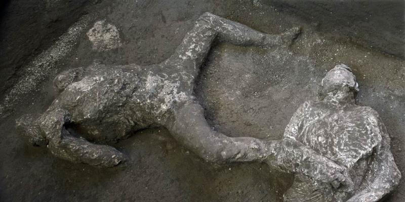 Remains of master and slave unearthed from ashes at Pompeii after almost 2,000 years